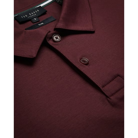 Ted Baker Zeiter Slim Fit Heren Bourgondisch Polo Shirt - Image 6