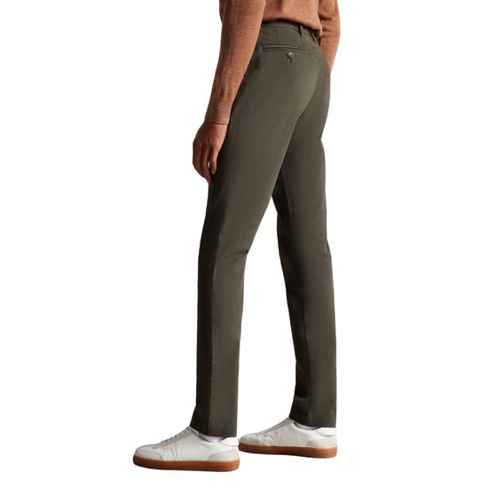 Men's Ted Baker Irvine Slim Fit Smart Trousers in Khaki - Image 4
