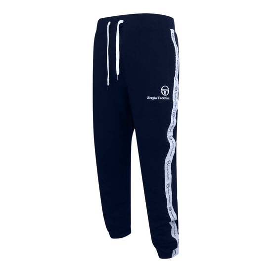 Sergio Tacchini Stretch Taille Logo Navy Blauw Heren Track Broek 038559 204 - Image 3