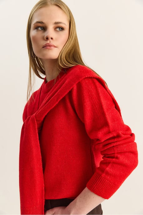 Regular Fit Crew Neck Geribbelde Trui - Image 6