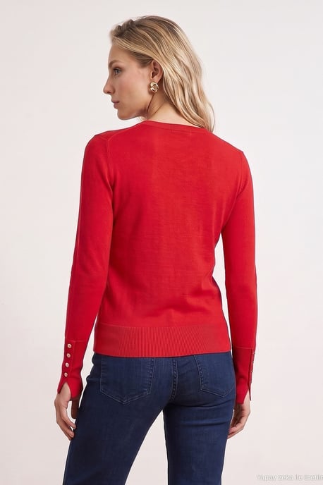 Geribbelde Crew Neck Slim Fit Trui - Image 3