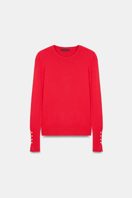 Geribbelde Crew Neck Slim Fit Trui - Image 5