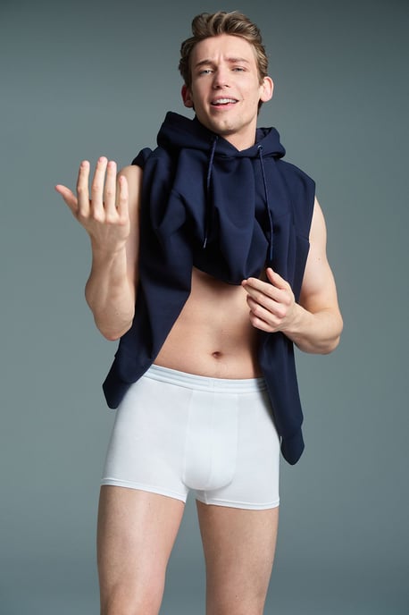 Heren Mid-Waist Katoenen Boxershorts, 2-Pack - Image 1