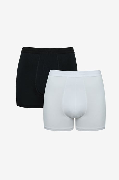 Heren Mid-Waist Katoenen Boxershorts, 2-Pack - Image 4