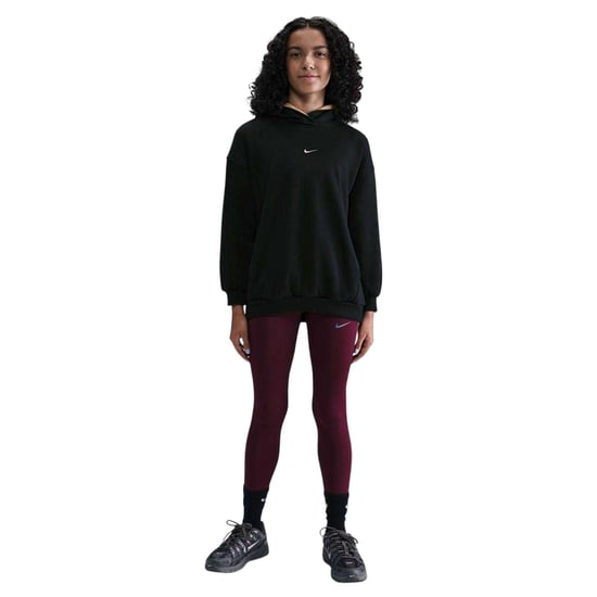 Nike Kinder/Kids Swoosh Oversized Hoodie (Zwart/Goud) - Image 1