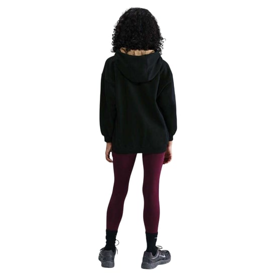 Nike Kinder/Kids Swoosh Oversized Hoodie (Zwart/Goud) - Image 3