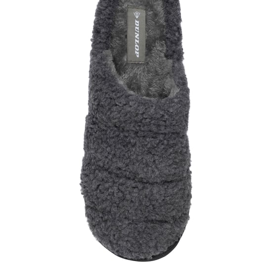 Heren Teddy Fleece Muilezels Charcoal Open Rug UK 7-13 - Image 3