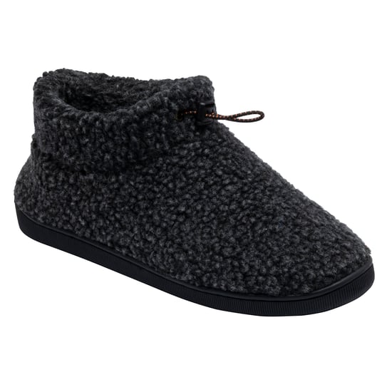 Heren Teddy Fleece Bootie Slippers Charcoal Warm Pluche VK 7-12 - Image 4