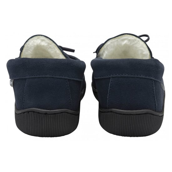 Heren Suède Leren Mokkassins Slippers Marinegeel Geheugenfoam VK 7-12 - Image 2