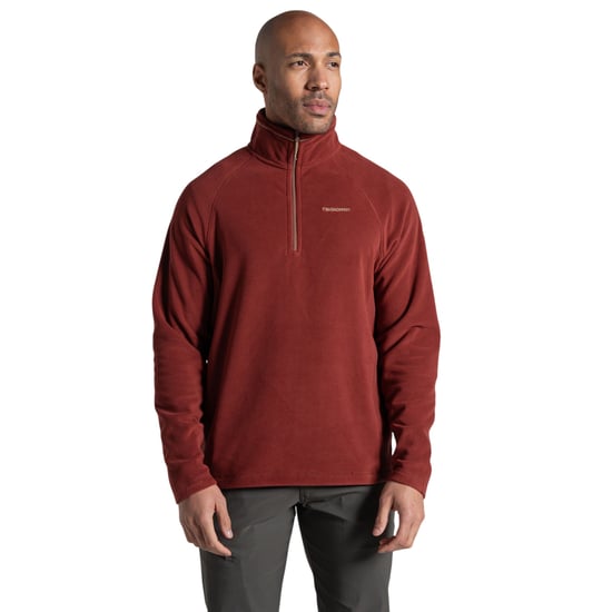 Craghoppers Heren Corey VI Half Zip Fleece Top (Rode Jaspis) - Image 2