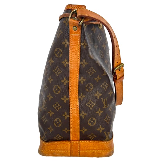 Louis Vuitton grote Noe Monogram bucket bag in bruin gecoat canvas - Image 2