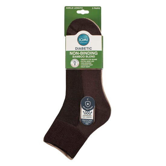 3-Pack Unisex Bamboe Diabetische Enkelkousen Zacht Ademend Zachte Pasvorm Dagelijks - Image 2