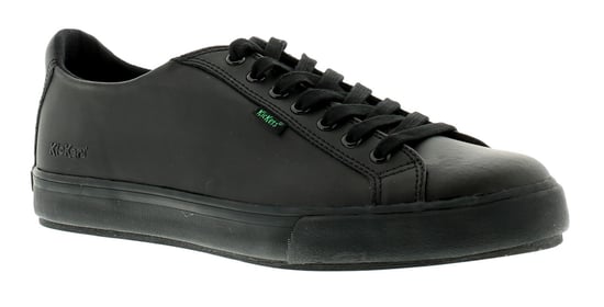 Nieuwe heren/heren zwarte kickers tovni lederen bovenste veterschoenen casual schoenen - Image 1