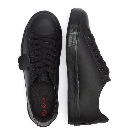 Nieuwe heren/heren zwarte kickers tovni lederen bovenste veterschoenen casual schoenen - Image 5