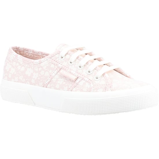 Superga 2750 Print 100% Katoen Dames Roze/Wit Trainers - Image 1