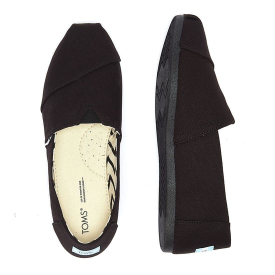 Women's Toms Recycled Cotton Alpargata Espadrille Pumps in Black - Image 6