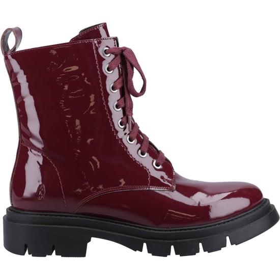 Hush Puppies Rhea Leren Vrouwen Laarzen Bordeaux - Image 5