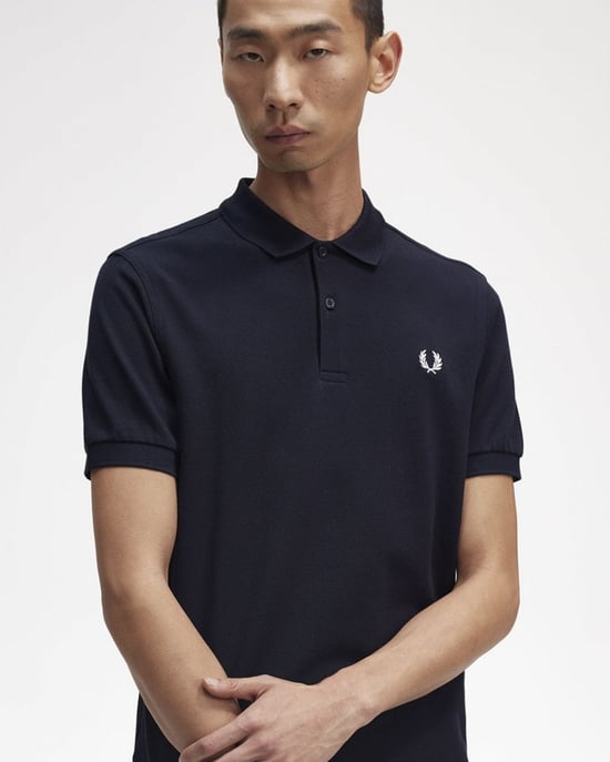 Fred Perry Effen Polo Shirt Marineblauw - Image 5