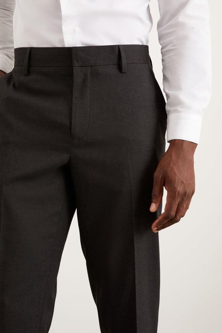 Tailored Fit Charcoal Essential Suit Trousers - Image 4