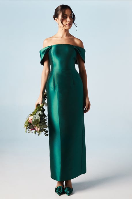 Twill Column Bridesmaids Dress - Image 1