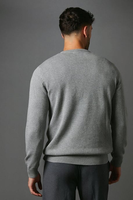 Premium Pure Cotton Crew Neck Jumper - Image 3
