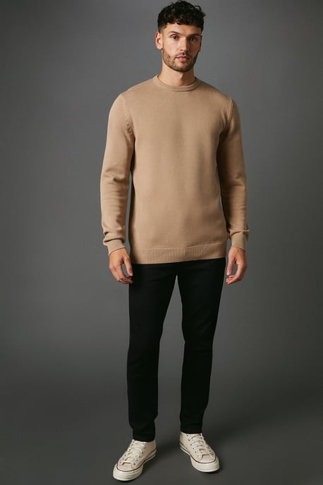 Premium Pure Cotton Crew Neck Jumper - Image 2