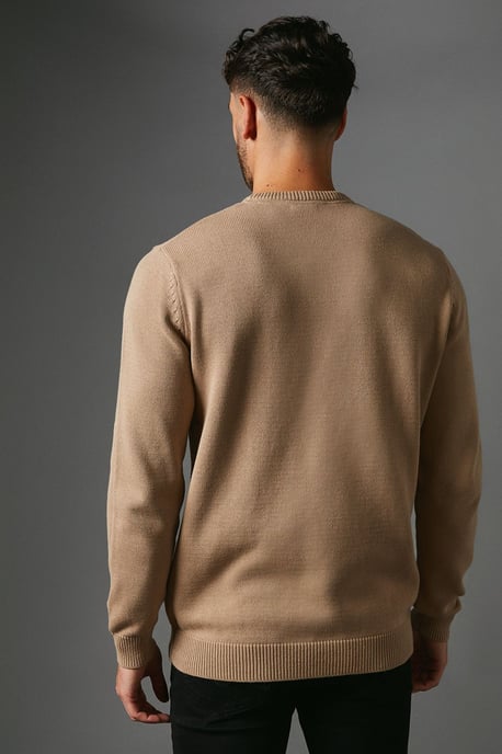 Premium Pure Cotton Crew Neck Jumper - Image 3
