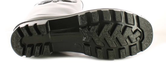 Nieuwe dames/dames zwarte wellington laarzen met lange been met sluiter met cleat - Image 5