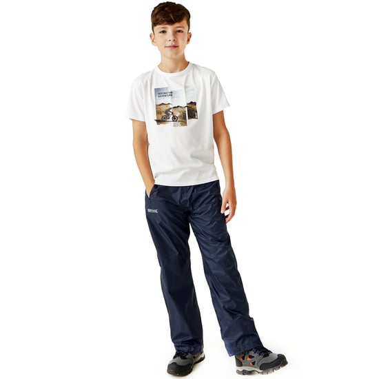 Regatta Boys & Girls Kids Pack It Lightweight Waterproof Overtrousers - Image 4