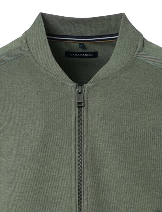 Casa Moda vest groen regular fit katoen zonder capuchon - Image 3