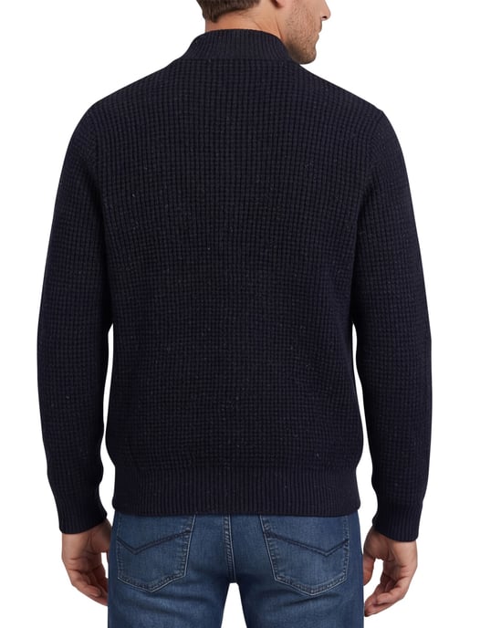 New Zealand vest wol normale fit navy effen - Image 2