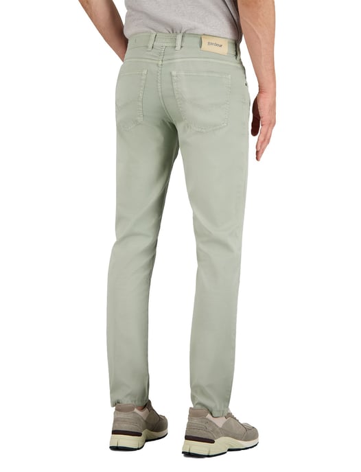 5-pocket broek Gardeur groen katoen - Image 2