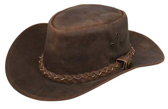 Cowboy Outback Echt Vintage Leren Aussie Bush Hat - Image 1