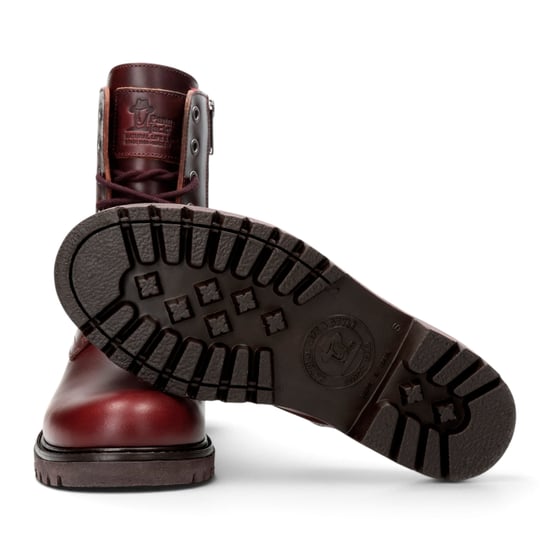 Panama Jack Waterdichte Warme Veterlaarzen van Bordeauxrood Leer voor Dames - Frisia-B45 - Image 6