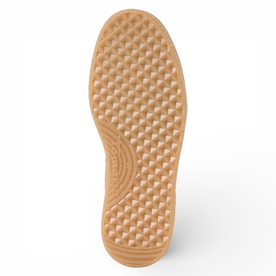 Tamaris Vrouwen Taupe Leren Sneakers met Witte Strepen - Image 4