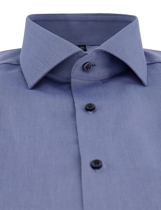 Strijkvrij overhemd Venti comfort fit blauw met borstzak - Image 3