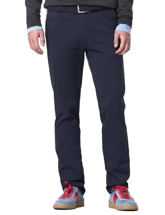 katoenen broek Meyer Oslo donkerblauw - Image 1
