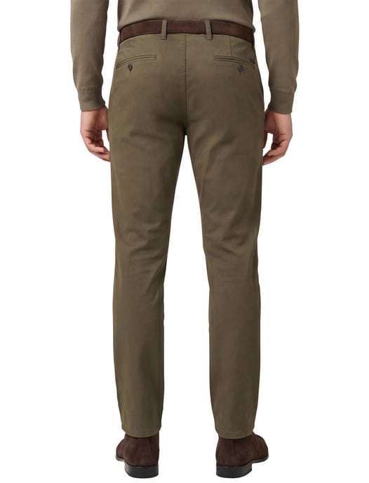 Pantalon effen groen normale fit Gardeur - Image 2