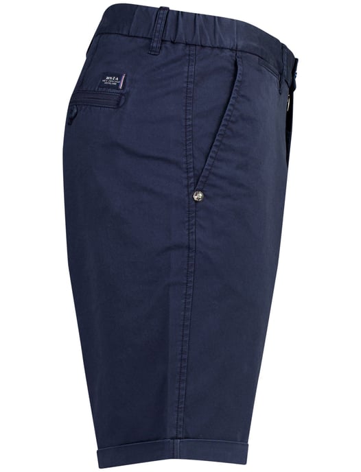Donkerblauwe korte broek New Zealand katoen met omslag - Image 3