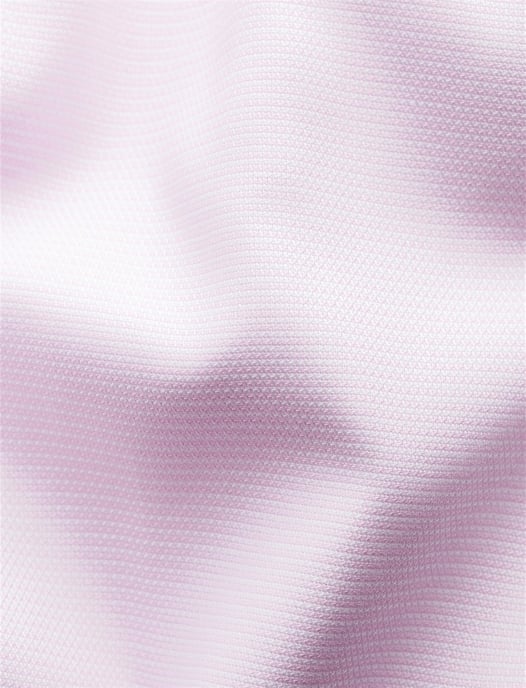 Katoenen Eton overhemd effen roze slim fit - Image 3