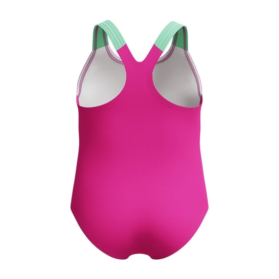Speedo Eendelig zwempak voor meisjes met watermeloenmotief (Roze/Groen) - Image 2