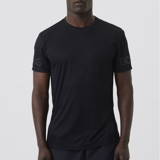 Björn Borg - Heren Licht Korte Mouwen Trainings T-Shirt - Zwart - Image 3