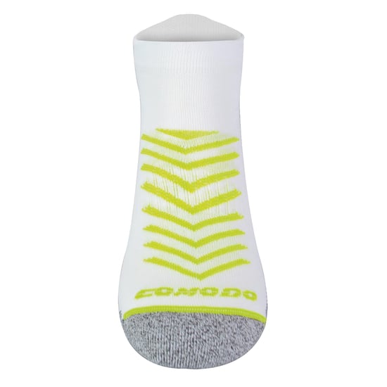 Hi Viz hardloopsokken | Comodo | Lichtgewicht Anti Blaar Sportsokken | Reflecterende Coolmax-sokken - Witte Kalk - Image 4