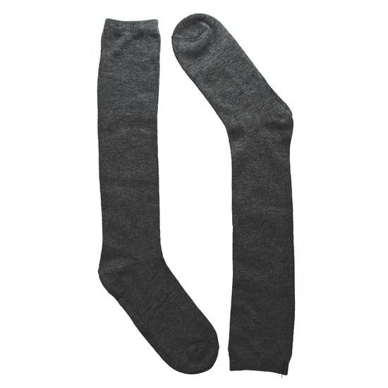 Sock Snob - 12 Paar Meisjes Bamboe Kniekousen, Lange Schoolkousen voor Kinderen - Grijs - Image 3