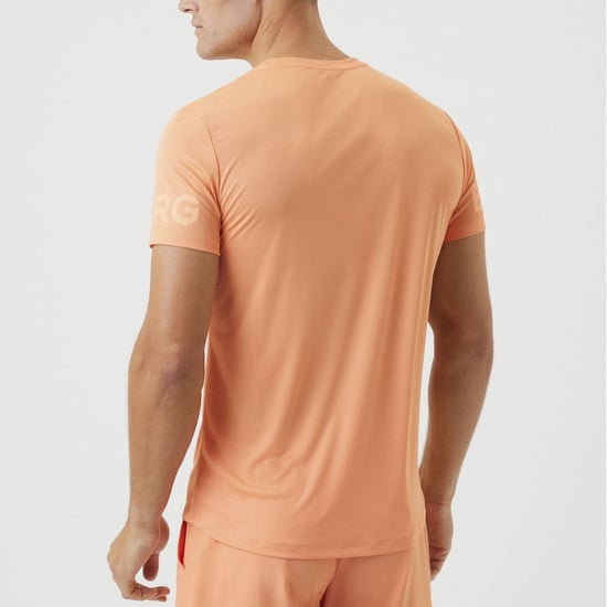 Björn Borg - Heren Lichte Korte Mouwen Trainings T-Shirt - Oranje - Image 5