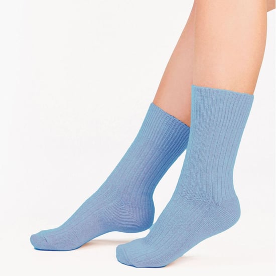 Steven - 1 Paar Dames Wol Jurk Sokken - Thermische Gebreide Sokken voor Winter - Blauw - Image 4