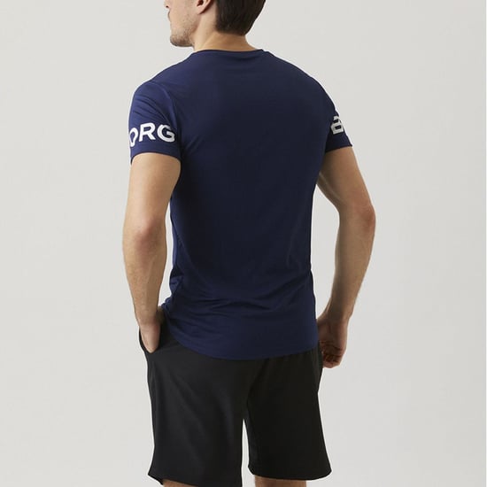 Björn Borg - Heren High Performance Korte Mouw T-Shirt - Marineblauw - Image 4