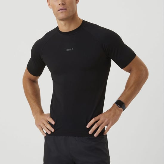Björn Borg - Heren Korte Mouwen Naadloze Hardloop T-shirt - Zwart - Image 3