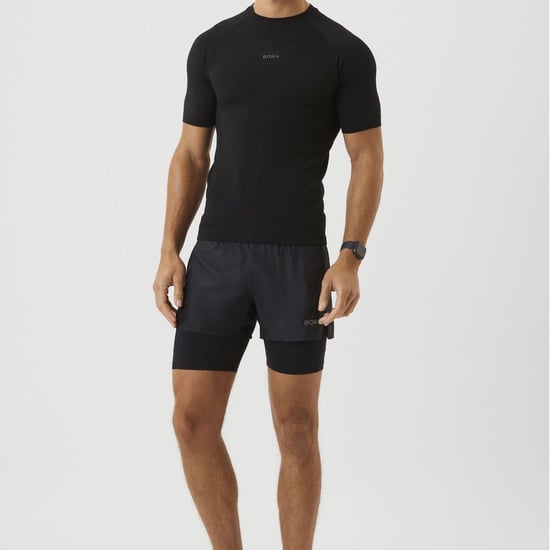 Björn Borg - Heren Korte Mouwen Naadloze Hardloop T-shirt - Zwart - Image 4
