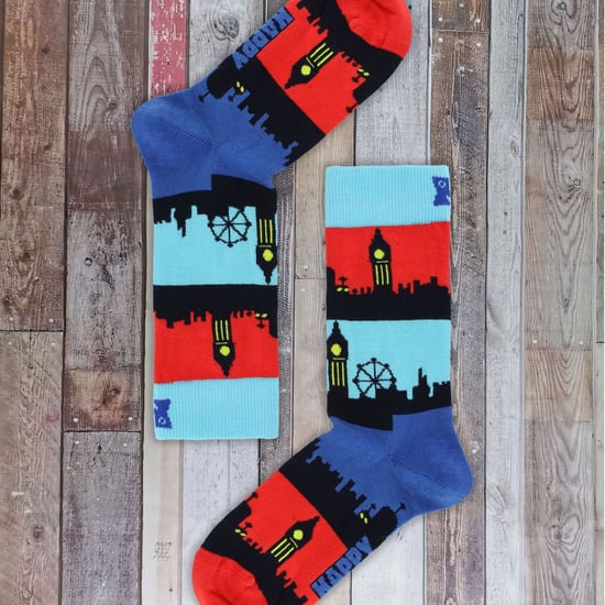 London Landmark Sokken | Happy Socks | Verjaardagscadeau Sokken - Blauw - Image 5